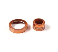 Pour Ford Pour Ranger Pour Wildtrak 2015-2021 Bouton Commande Volume Multimédia Phares Avec Cache Pour Transmission Intégrale Accessoires D'intérieur(Orange 15-21)