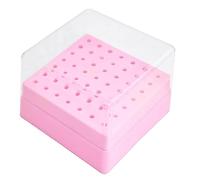 Pour fraises de manucure | Organiseur compact à 49 trous pour outils d'ongles | Boîte de présentation pour outils à ongles | Usage personnel professionnel pour débutants, maison et