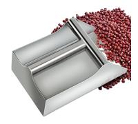 Pour frites - 9,84 x 5,71 x 4,72 pouces pour pop-corn de 1 kg, Pelle multi-usages pour cubes de glace en acier inoxydable 304 avec bords lisses | Utilisation résistante pour les fêtes et le mariage