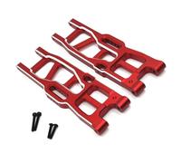 Pour FSR Pour Tank Sharks Pour Cheetah Pour ATOM Leopard Pour Thunder 1/8 Bras Inférieur Arrière En Métal Chenilles RC Voiture Camion Pièces Mise À Niveau Accessoires RC Pièces Rechange(Red)