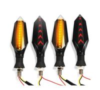 pour FZ1 POUR FZ6 POUR FZ8 POUR FZ07 POUR FZ-09 POUR V-Max POUR FZ6R 4 Pièces Moto 10mm Clignotants Lampe Clignotant Clignotants(4 Pieces Amber Red)