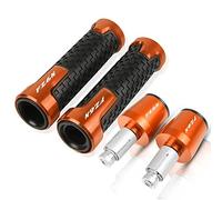 Pour FZ6 Fa&zer FAZER600 FZ6S FZ6N Poignées De Guidon Moto Poignée Antidérapante Capuchon Barre Extrémités Prise CNC Accessoires En Aluminium guidon(Orange)