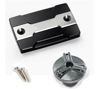 Pour FZ6 ZF6N FZ6R FZ6S Pour FAZER Protection Du Réservoir De Liquide De Frein Avant Et Du Bouchon De Remplissage D'huile Moteur Pour Moto RESPUNEKBAH(A set grey)