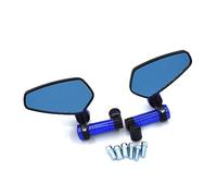 Pour G650 G650X G650GS, R NineT K1200R HP2 Enduro R1150GS Rétroviseur De Moto Universel Bleu Miroir Convexe Anti-éblouissement(Bleu)