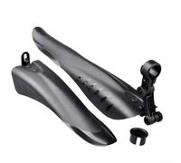 pour garde-boue pour vtt Plastique 50+25cm Léger pour garde-boue | Matériau pour robuste, design léger, protection optimale contre pour la boue et l'eau, idéal sentiers(Black)