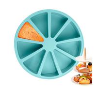 pour gâteau en silicone - Crème frite en silicone | Moule à gâteau antiadhésif | Triangle 9 Cavity Pizza Pan | Spécialités de Siliconê Spécialités et nouveautés Pannebrownies Muffin