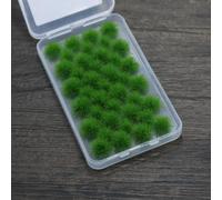 Pour gazon statique pour touffes de 5 à 6 mm pour tracés ferroviaires | Texture réaliste, couleur vert vif, hauteur irrégulière 5-6 mm, parfait pour les dioramas et les mises en page
