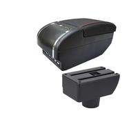 Pour Geely Pour MK GC6 Accoudoir De Voiture Boîte De Rangement Centrale Nouveau King Kong Retrofit Avec Accessoires USB Accoudoir Central(E red line 9USB)