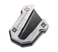 pour GL1800 Goldwing 1800 GL Moto CNC Béquille Pied Latérale Extension Plaque De Support Agrandir(Gray)
