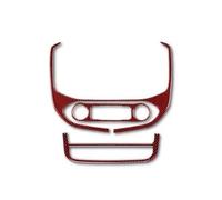 Pour GMC Pour Canyon 2015-2022 Panneau Garniture Navigation | Intérieur D'écran Panneau Garniture Navigation D'accessoires Fiber Carbone(Black with Red,StyleB)