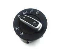 Pour Golf MK5 MK6 Pour Passat B6 B7 Pour Touran Pour Caddy Pour Tiguan Interrupteur Phare Chromé 5ND941431B Ajouter Une Fonction Automatique Télécommande de volant de voiture sans(Switch)