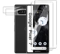 Pour Google Pixel 7 Verre Trempé,2x Protection Écran+2x Caméra Arrière Protecteur,Sans Bulles,Anti-rayures,Ultra Résistant,9H