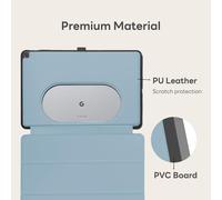 pour Google Pixel Tablet Case 11 inch (2023), Silicone Cover Case, Adjustable Viewing Angle, Easy Carry-on, Protective Cover Compatible with Charging Speaker Dock (Blue)