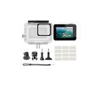 Pour Gopro Hero7 Blanc / Argent Boîtier Etanche Plongée Boîtier de Protection Shell 45M