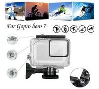 Pour GoPro Hero7 Blanc / Argent Boîtier étanche plongée Boîtier de protection Shell 45m G