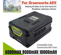 Pour Greenworks PRO 60V 6.0/8.0/10.0Ah remplacement de batterie Lithium-Ion 3X autonomie plus longue, pour tonte de pelouse sans balais GD60AB, etc. 10000mAh-1pcs