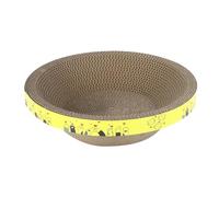 Pour griffoir pour chat - Pour griffoir en carton ondulé, lit rond pour chat d'intérieur | roulement de ponçage à haute densité, protection pour tapis