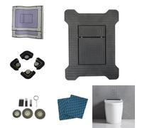 Pour GROHE Panneau de commande entièrement dissimulé Nova Cosmopolitan avec bouton pneumatique à double pression Full Hidden Panel