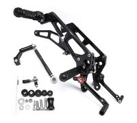 pour Grom pour MSX125 3e Génération 2021 2022 2023 2024 2025, Repose-Pieds CNC pour Repose-Pieds Arrière, Pédale Cale Pied Moto(Black)