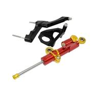 Pour GSXR 600 750 Pour K1 Pour K4 2001 2002 2003 2004 2005 Support Stabilisateur D'amortisseur Direction Réglable Ensemble Complet(Red-Gold Lever)