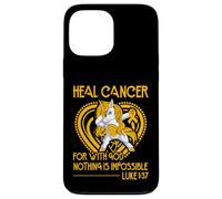 pour guérir Le Cancer Car avec Dieu, Rien n'est Impossible Coque pour iPhone 13 Pro Max