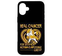 pour guérir Le Cancer Car avec Dieu, Rien n'est Impossible Coque pour iPhone 16 Plus