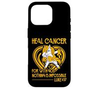 pour guérir Le Cancer Car avec Dieu, Rien n'est Impossible Coque pour iPhone 16 Pro