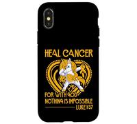 pour guérir Le Cancer Car avec Dieu, Rien n'est Impossible Coque pour iPhone X/XS