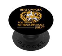 pour guérir Le Cancer Car avec Dieu, Rien n'est Impossible PopSockets PopGrip Adhésif