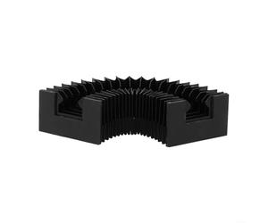 Pour guide linéaire HGR25 Housse anti-poussière flexible télescopique soufflet manchon pour machine-outil CNC et équipement mécanique (500 mm)