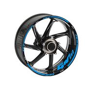 pour GW 250 Jante Autocollants Moto Roue Rayure Décalcomanie Avant Arrière Décoratif Protection Accessoires GW250