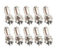 Pour GX16 pour connecteurs électriques aéronautiques avec 10 ensembles prenant en charge les options de configuration à 3 broches et 6 broches (3 noyaux)