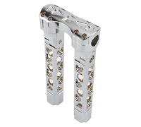 Pour H&arley Pour Sportster 883 XL Pour Street Pour Bob Pour Dyna Kickback Traction Guidon Moto 1 Pouce 25 Mm Rehausseurs Guidon Moto(10.5 Chrome)