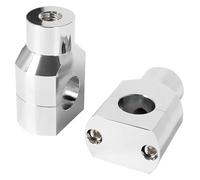 Pour H&arley Pour XL 883 1200 Pour Steed Pour VLX Moto 1" 25MM Les Pinces Selle Fixes Pinces Montage Guidon(22mm Chrome)