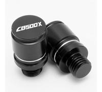 pour H CB500X CB500 X 2013-2023 Moto CNC Aluminium Rétroviseur Trou Bouchon Vis Bouchons M10X1.25(Noir)