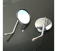 Pour H&onda CBR 600 F2, F3, F4, F4i 105SX/XC Filetage Positif 10mm 8MM Motos Vintage Rétroviseurs Rétroviseurs Ronds (Color : Chrome 10mm)