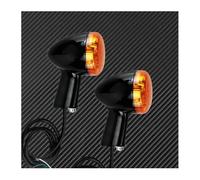 pour Ha&rley pour SPO&rtster 883 pour Iron XL1200 1992-2022 2X Clignotants Arrière De Moto Indicateurs Feux Ambre Noir/Chrome Clignotants Lumières(Turn Signals Light-03)