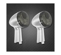 pour Ha&rley pour SPO&rtster 883 pour Iron XL1200 1992-2022 2X Clignotants Arrière De Moto Indicateurs Feux Ambre Noir/Chrome Clignotants Lumières(Turn Signals Light-02)
