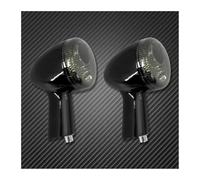 pour Ha&rley pour SPO&rtster 883 pour Iron XL1200 1992-2022 2X Clignotants Arrière De Moto Indicateurs Feux Ambre Noir/Chrome Clignotants Lumières(Turn Signals Light)