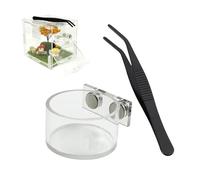 Pour Habitat Sauteurs Kit Petite Eau pour Reptiles, avec Pinces d'alimentation et pour Mantidi Paguri Serpent et Terrari