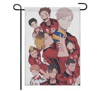 Pour Haiky-uu!! Drapeau de jardin décoratif, Drapeau de jardin français tricolore polyester, Décoration tendance terrasse extérieure, jardin(A2,70 * 100cm)