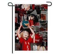 Pour Haiky-uu!! Drapeau de jardin décoratif, Drapeau de jardin message bienvenue design moderne, Parfait pour balcon et jardin fleuri, cerisier(A4,35 * 40cm)
