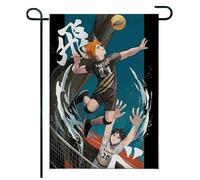 Pour Haiky-uu!! Drapeau de jardin, Drapeau de jardin message bienvenue design moderne, Décoration maison espace vert extérieur, décoratif(A3,35 * 40cm)