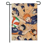 Pour Haiky-uu!! Drapeau de jardin, Drapeau de jardin message bienvenue design moderne, Décoration rustique jardin extérieur, décoratif(A3,35 * 40cm)