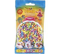 Pour hama perles midi - 1000 perles a repasser midi pastel assorties - loisirs creatifs - ref 50