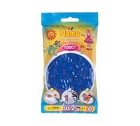 Pour hama perles midi - sachet de 1000 perles à repasser taille midi bleu néon n°36 - set loisir créatif enfant + une carte tigre
