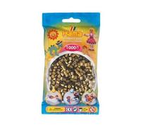 Pour hama perles midi - sachet de 1000 perles à repasser taille midi bronze n°63 - set loisir créatif enfant + une carte tigre