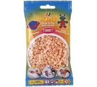 Pour hama perles midi - sachet de 1000 perles à repasser taille midi phosphorescent rouge n°56 - set loisir créatif enfant + une carte tigre