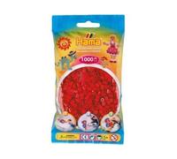 Pour hama perles midi - sachet de 1000 perles à repasser taille midi rouge noël n°22 - set loisir créatif enfant + une carte tigre