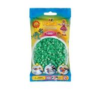 Pour hama perles midi - sachet de 1000 perles à repasser taille midi vert clair n°11 - set loisir créatif enfant + une carte tigre